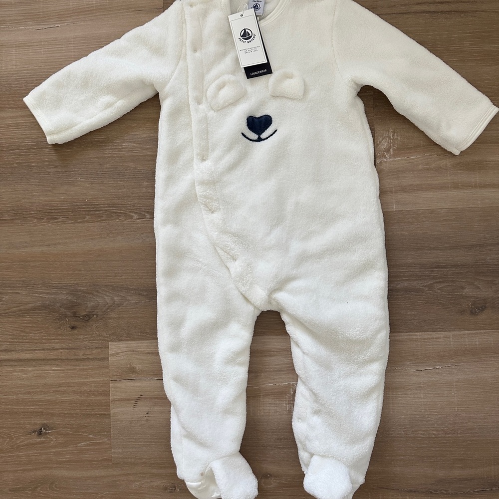 Petit Bateau Footed Fleece Pyjama